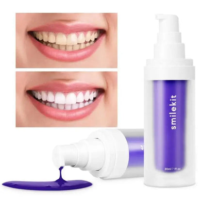 30ml V34 SmileKit Purple Toothpaste Removes Tartar Clean Oral Hygiene Fresh Breath Whitening Teeth Care Products